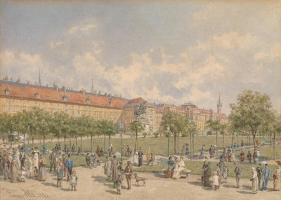 The Heldenplatz in Vienna with a View of the Leopoldine Wing of the Hofburg by Franz Alt